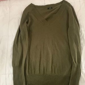 J crew olive light sweater